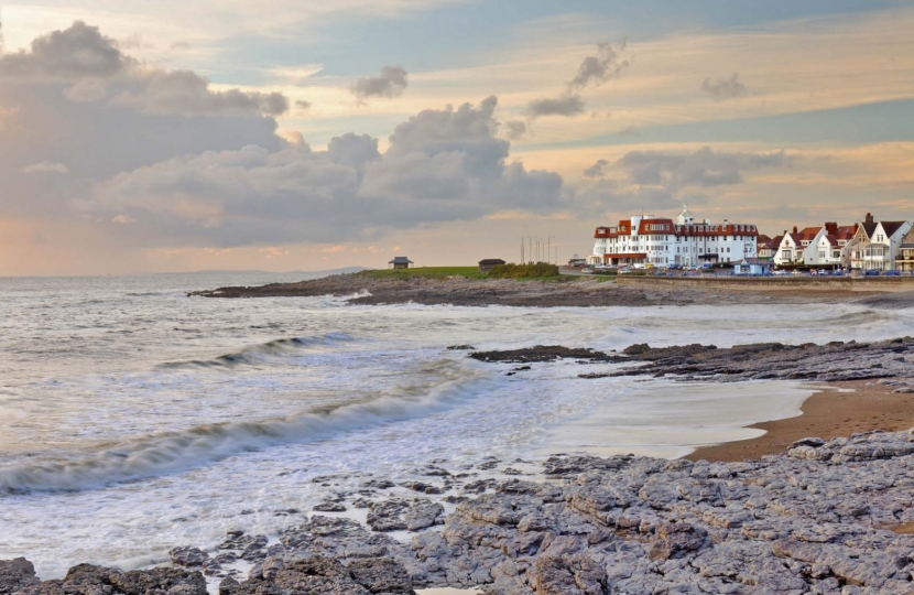 Porthcawl beach and esplanade