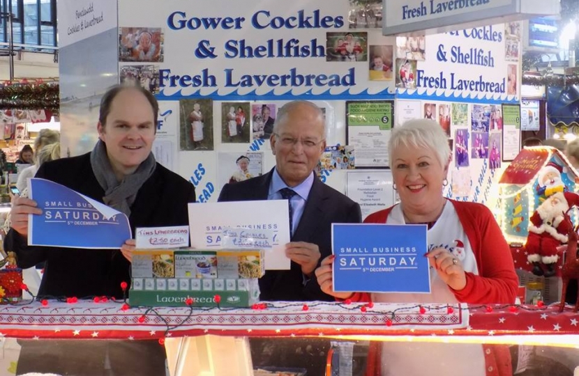 Swansea Market Altaf Hussain Cockles Laverbread Welsh Conservative