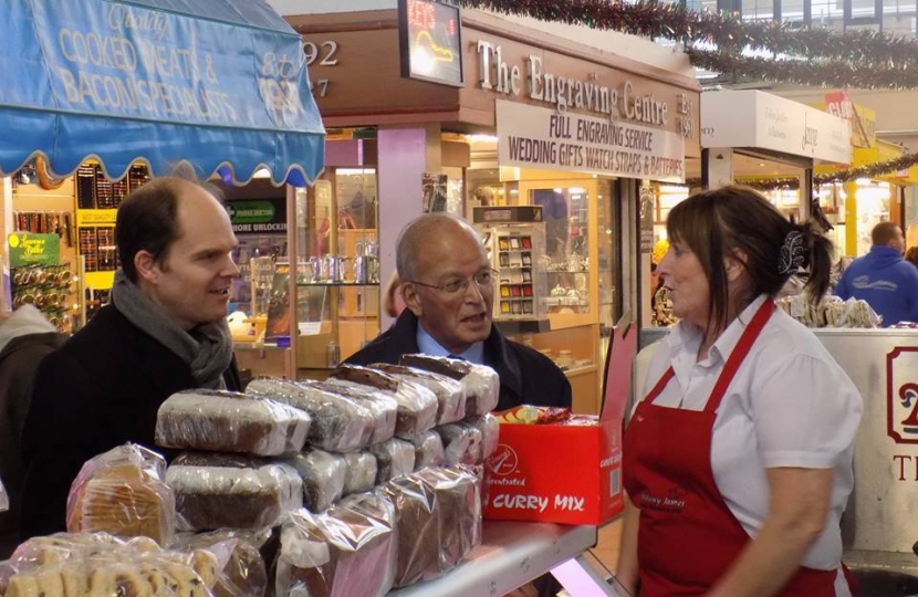 Altaf Hussain Swansea Market Stall Small Business Welsh Conservative