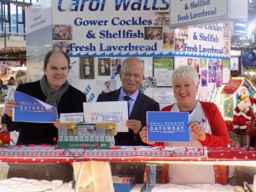 Swansea Market Altaf Hussain Cockles Laverbread Welsh Conservative